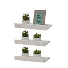 Kit 3 Prateleiras Porta Quadros 50 X 10cm Branca Suporte Invi