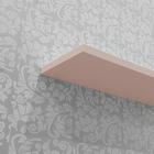 Kit 3 Prateleiras Porta Quadros 50 X 15cm Rosa Claro Suporte