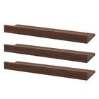 Kit 3 Prateleiras Porta Quadros 90 X 15cm Nogal Suporte Invis