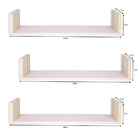 Kit 3 Prateleiras Quarto Infantil Bebê Mdf Rosa Milkshake E P