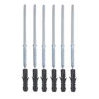 Kit 3 Prateleiras U 70 X 15cm Preta Suporte Invisível