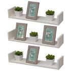 Kit 3 Prateleiras U 90 X 20cm Branca Suporte Invisível