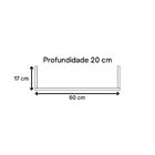 Kit 3 Prateleiras U Decorativas Multiuso Em Mdf Plancasa Off