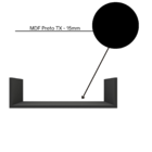 Kit 3 Prateleiras U Decorativas Multiuso Em Mdf Plancasa Pret