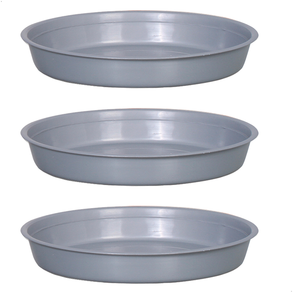 Kit 3 Prato Para Vaso Redondo Suporte Para Planta 22x3,4cm