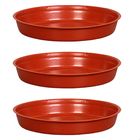 Kit 3 Prato Para Vaso Redondo Suporte Para Planta 22x3,4cm