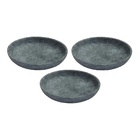 Kit 3 Pratos Fundo Para Massa Em Pedra Sabão Borda Alta 28cm