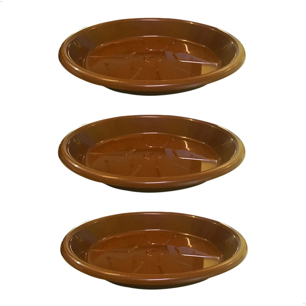 Kit 3 Pratos Para Vaso Redondo Suporte Para Planta 30,5x4cm