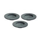 Kit 3 Pratos Risoto Massa Chapéu Invertido Pedra Sabão 26cm