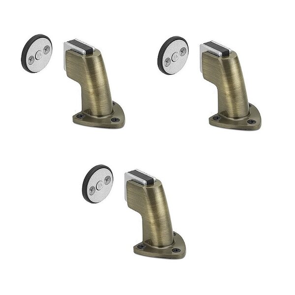 Kit 3 Prendedor Fixador 808 Porta Magnético Antique Ouro Velho