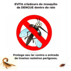 Kit 3 Protetores Tampa Ralo Mau Cheiro Barata Escorpião 15 X