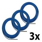 Kit 3 Puxa Fios De Aço Revestido 20metros Artvaral