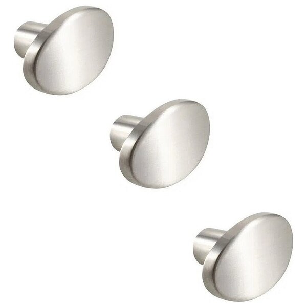 Kit 3 Puxador Beetle Zen Niquel Escovado Zp5403.916. Ponto