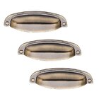 Kit 3 Puxador Concha Colonial Antique 115 Italy Line 96mm