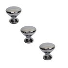 Kit 3 Puxador Cup Zen Cromado Zp5238.1