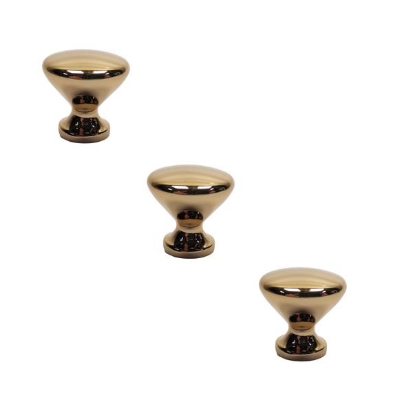 Kit 3 Puxador Cup Zen Gold (dourado Brilhante) Zp5238.a00