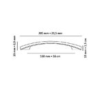 Kit 3 Puxador Dourado 2092 Italy Line Metal 160mm