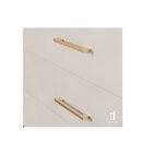 Kit 3 Puxador Dourado Il 950 Metal 160mm Com Parafusos