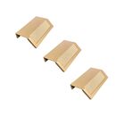 Kit 3 Puxador Moveis Citizen 45 Graus P Dourado Matte Fosco Z