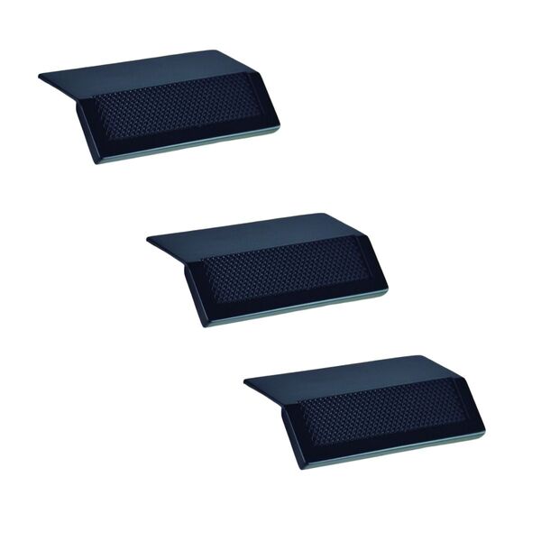 Kit 3 Puxador Moveis Citizen 45 Graus P Preto Fosco Zen 32/65