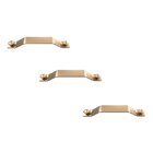 Kit 3 Puxador Nord Alça 160 Mm Dourado Matte Zen Zp1843.955