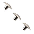 Kit 3 Puxador Orion 55 X 27mm Niquel Escovado Zen Ponto