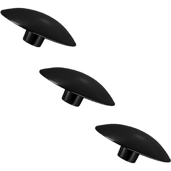 Kit 3 Puxador Orion Zen 33x20mm Preto Zp1883.24 Pequeno