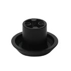 Kit 3 Puxador Para Moveis Ponto Disk P Preto Fosco Zen