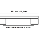 Kit 3 Puxador Preto Fosco Il 950 Metal 160mm C/ Parafusos