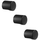 Kit 3 Puxador Radio Mini Zen Preto Zp4308.24 Ponto 16x18mm