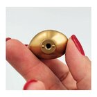 Kit 3 Puxador Seixo P 30mm X 23mm Dourado Matte (fosco) Zen