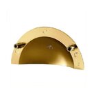 Kit 3 Puxador Shell 48 Mm Zen Gold (dourado Brilhante)