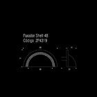 Kit 3 Puxador Shell Zen Niquel Velho 48mm Zp4319.889 Concha