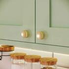 Kit 3 Puxadores 194 Yuma Ponto Dourados Para Móveis Armários