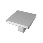 Kit 3 Puxadores Aspen 188 Ponto Quadrado Cromo Acetinado Par