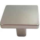 Kit 3 Puxadores Aspen 188 Ponto Quadrado Niquel Escovado Par