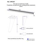 Kit 3 Puxadores Com 5 Pés Palito Retrô Para Balcão Cozinha 12