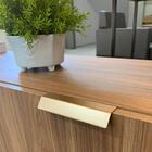 Kit 3 Puxadores Pv22 80 Alça De Sobrepor Dourado Para Móvel A