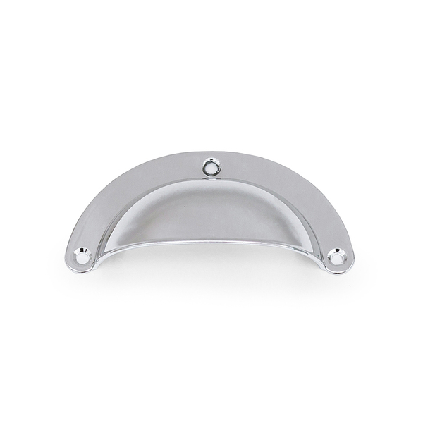 Kit 3 Puxadores Rose Gold Puxador Concha Rose - Cromado