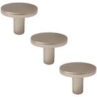 Kit 3 Puxadores Ruiz 191 Ponto Dourados Para Móveis Armários