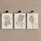 Kit 3 - Quadro Arte Moderna Pintura Abatrata Mdf Tratado 28x2