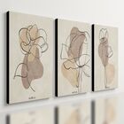 Kit 3 - Quadro Arte Moderna Pintura Abatrata Mdf Tratado 28x2