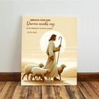 Kit 3 - Quadro Cristão Gospel Jesus Evangélica Mdf Tratado