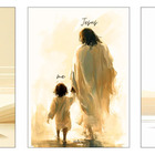 Kit 3 - Quadro Cristão Gospel Jesus Evangélica Mdf Tratado