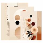 Kit 3 Quadro Decorativo Arte Moderna Casa Luxo Sala Boho Flor