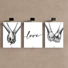 Kit 3 Quadro Decorativo Casal Namorados Amor Quarto Premium 2