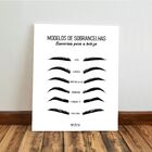 Kit 3 Quadro Decorativo Design Sobrancelha Salão Cílios Casa
