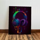 Kit 3 Quadro Decorativo Gamer Tinta Headset Fone Controle 40x