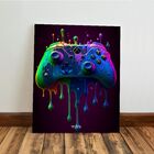 Kit 3 Quadro Decorativo Gamer Tinta Headset Fone Controle 40x