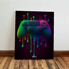 Kit 3 Quadro Decorativo Gamer Tinta Headset Fone Controle 40x